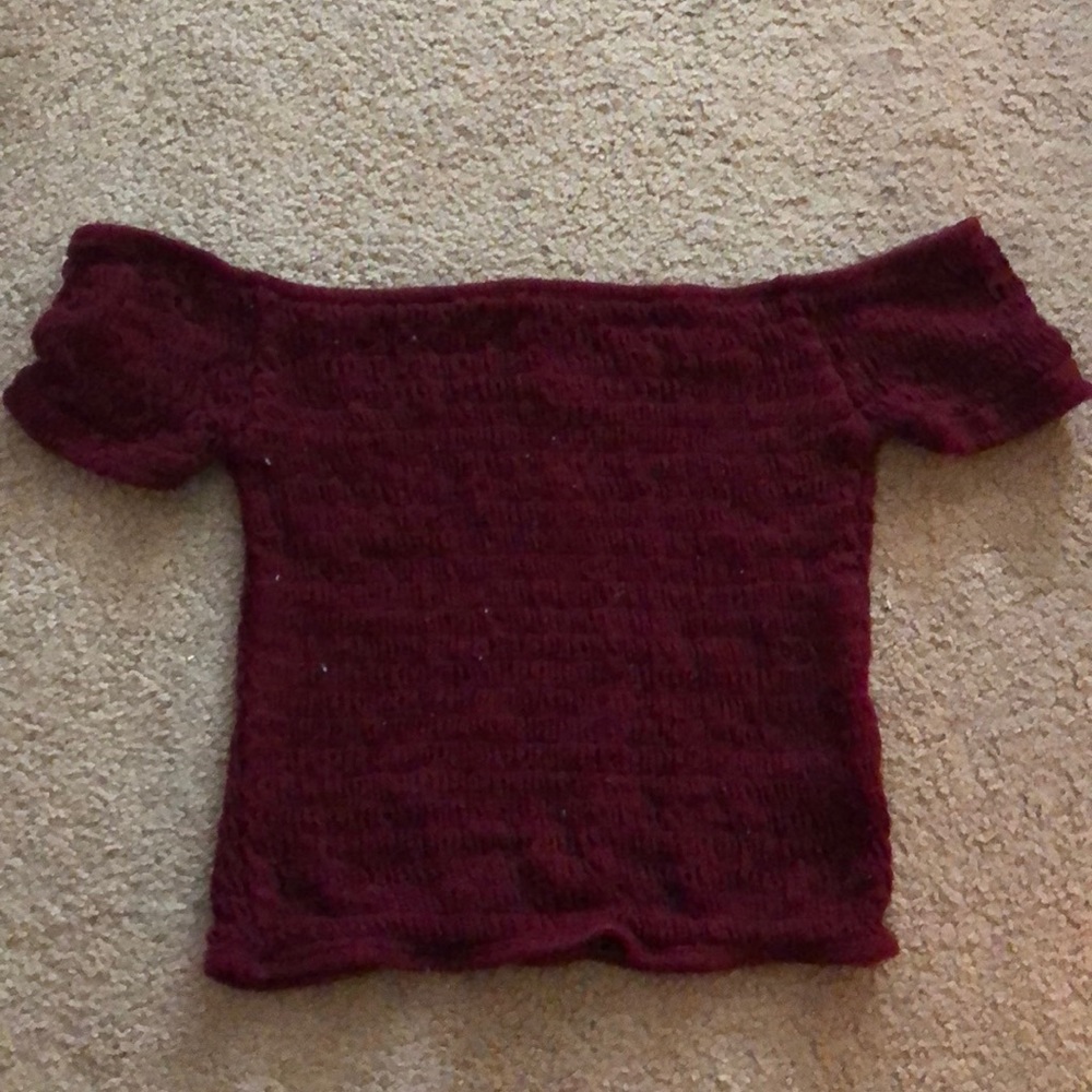 Off the shoulder crop top